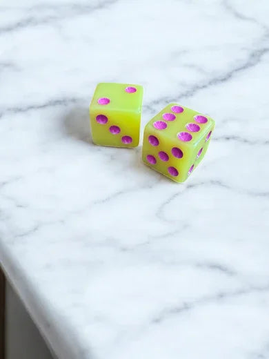 Colorful Mahjong Dice Set (Set of 2) | Peace Love Mahjong