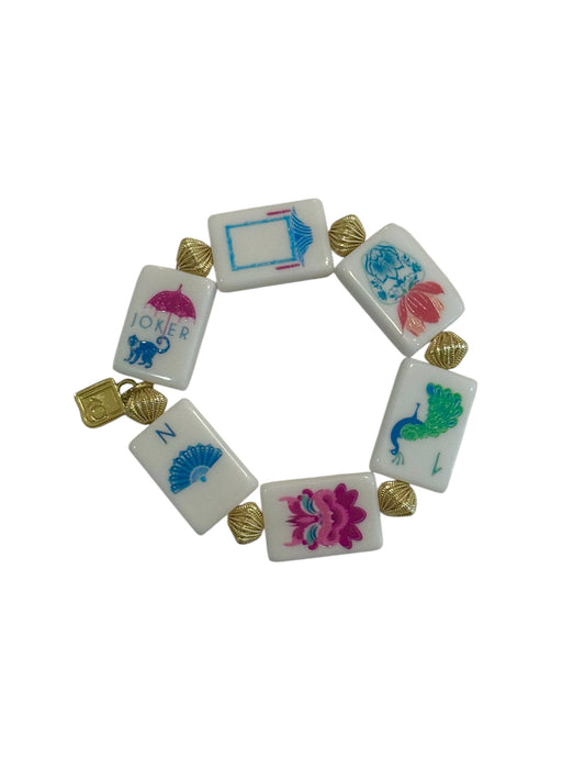 Blanc + Gold Mahjong Bracelet