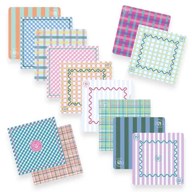 Plaids and Stripes Mahjong Mat | Peace Love Mahjong
