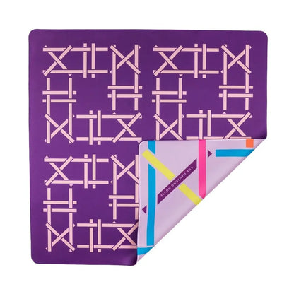 Plum Trellis Double-Sided Travel Mahjong Mat | The Mahjong House