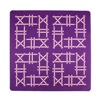 Plum Trellis Double-Sided Travel Mahjong Mat | The Mahjong House