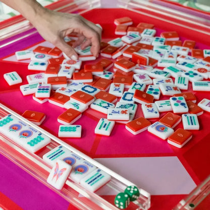 Ruby Gem Double-Sided Mahjong Mat | The Mahjong House