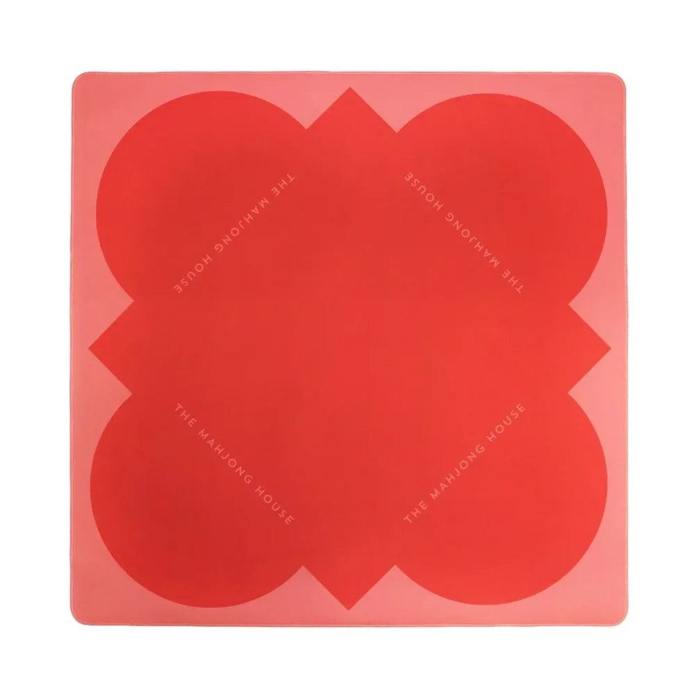 Ruby Table Double-Sided Mahjong Mat | The Mahjong House