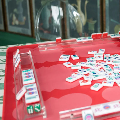 Ruby Table Double-Sided Mahjong Mat | The Mahjong House