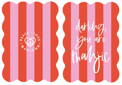 Stripes Mahjong Tile Shufflers | Peace Love Mahjong