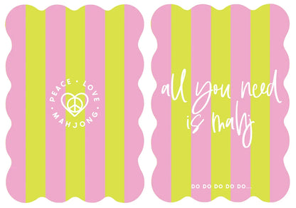 Stripes Mahjong Tile Shufflers | Peace Love Mahjong