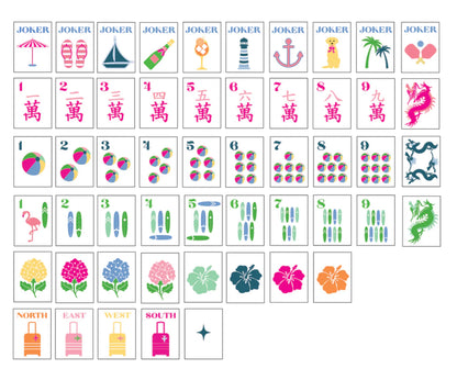 Bespoke X Gray Malin Travel Tiles Kit | Bespoke Mahjong