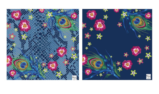 Darjeeling Peacock Mahjong Mat | Bespoke