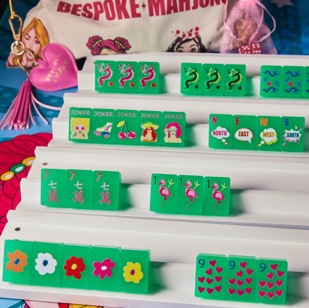 Disco Green Pop Divas Tile Set | Bespoke Mahjong