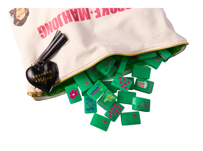 Disco Green Pop Divas Tile Set | Bespoke Mahjong