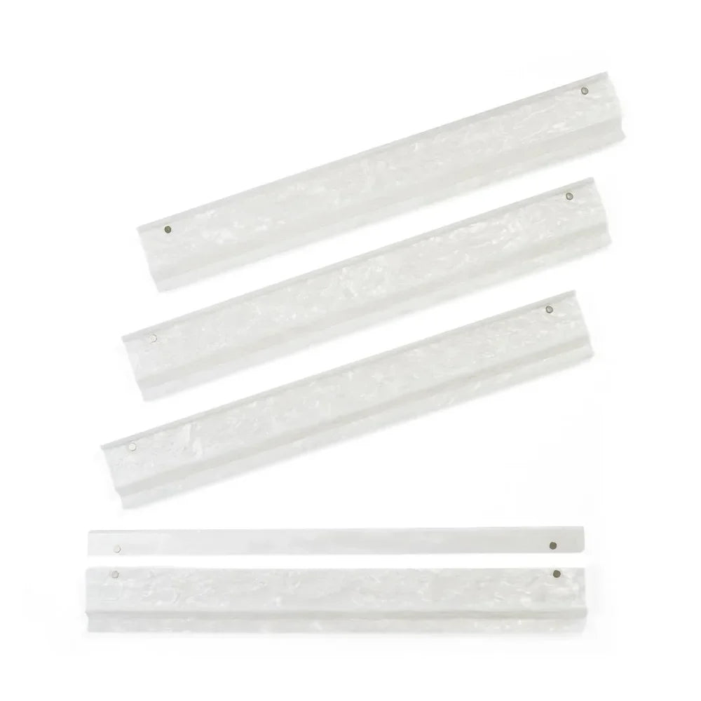 White Mother of Pearl Mahjong Racks | The Mahjong House
