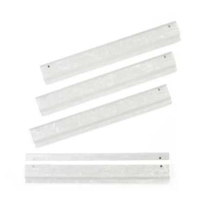 White Mother of Pearl Mahjong Racks | The Mahjong House