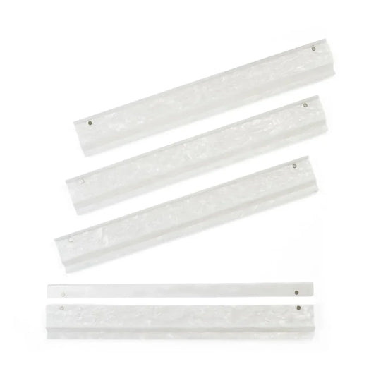 White Mother of Pearl Mahjong Racks | The Mahjong House