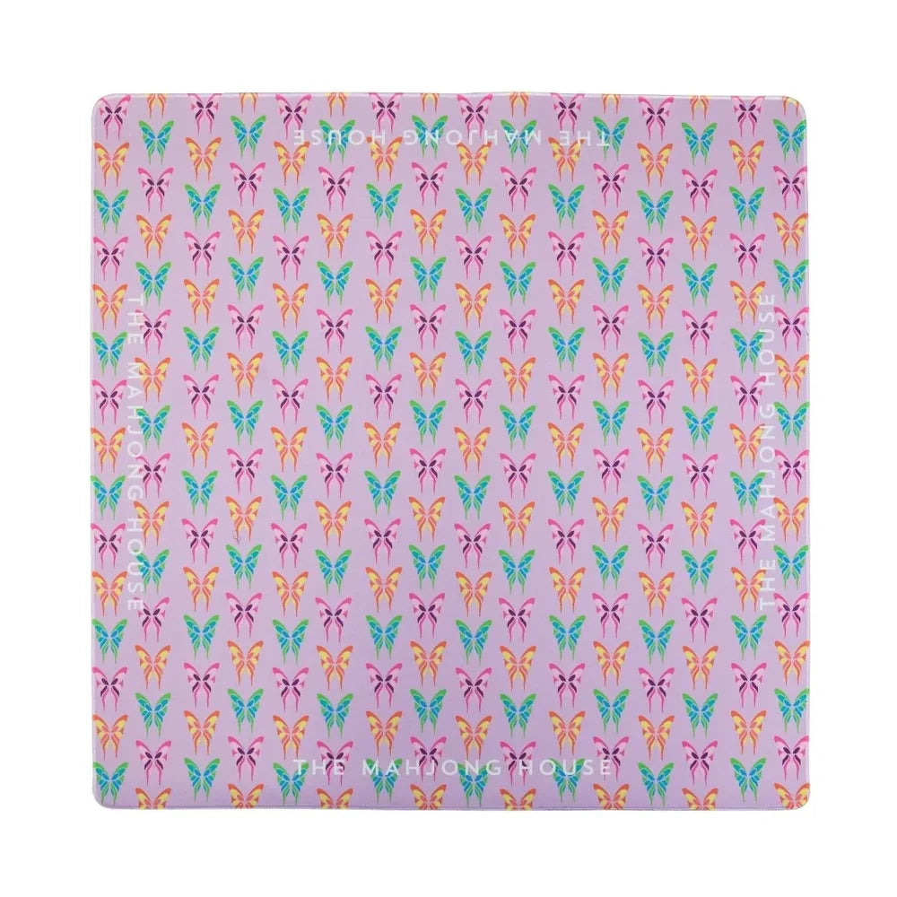 Teal Garden Double-Sided Mahjong Mat | The Mahjong House
