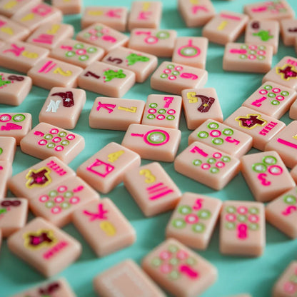 Pink Texas Tile Set | The Mahjong House