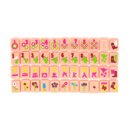 Pink Texas Tile Set | The Mahjong House