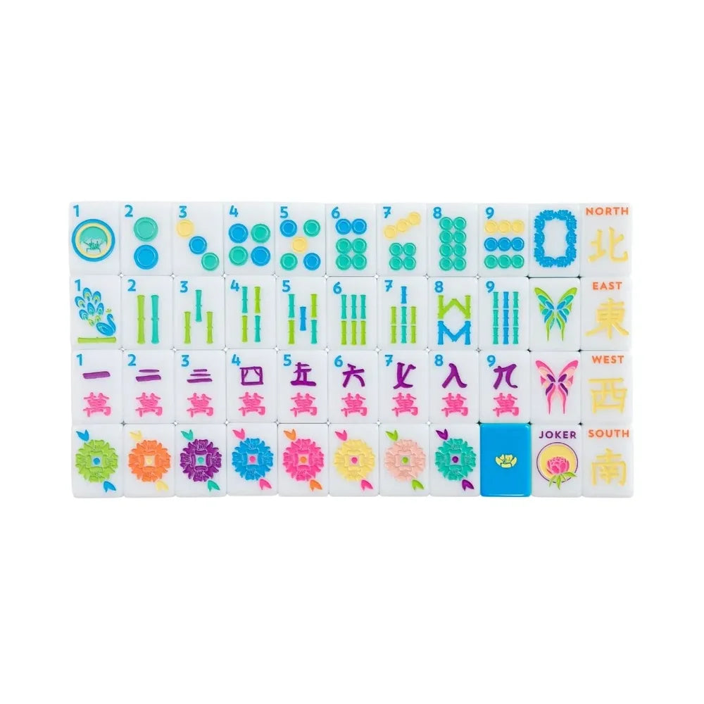 The Brights! Electric Blue House Tiles | The Mahjong House