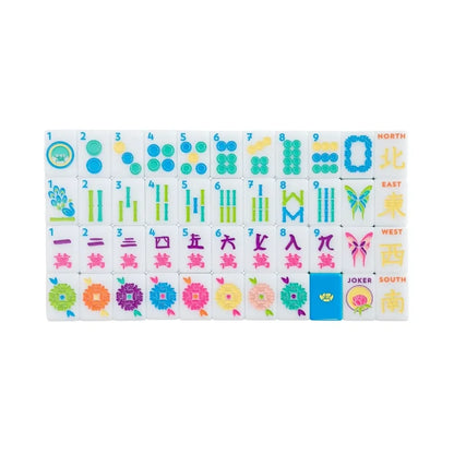 The Brights! Electric Blue House Tiles | The Mahjong House