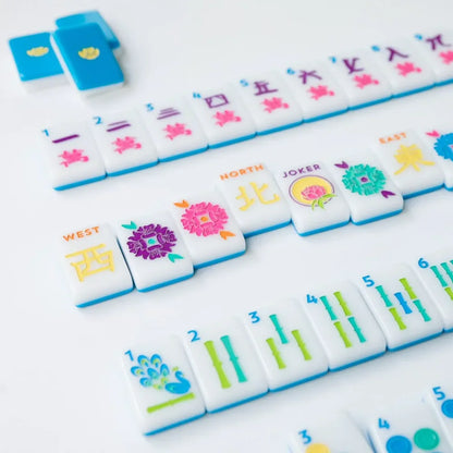 The Brights! Electric Blue House Tiles | The Mahjong House