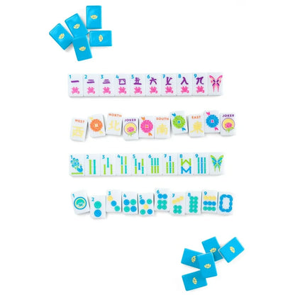 The Brights! Electric Blue House Tiles | The Mahjong House