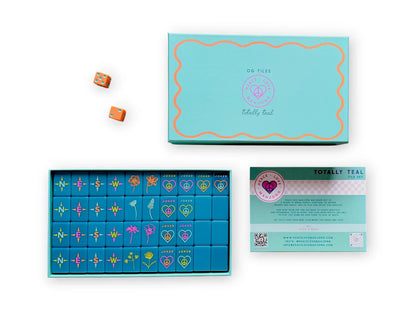 OG Totally Teal Tiles | Peace Love Mahjong