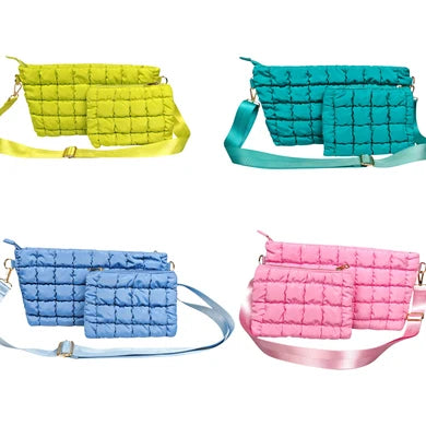 Crossbody Travel Bag with Tile Pouch | Peace Love Mahjong