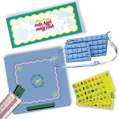 Mod Chartreuse Mile High Mahj Travel Set | Peace Love Mahjong