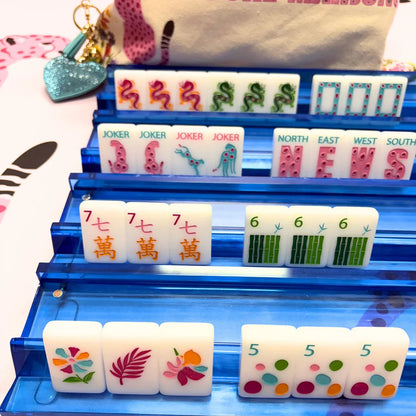 Bright White Springtime Safari Tile Set | Bespoke Mahjong