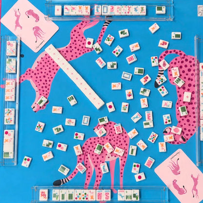 Bright White Springtime Safari Tile Set | Bespoke Mahjong