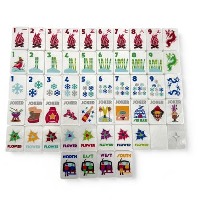 Frosty Pearl The Chalet Travel Tiles Kit | Bespoke Mahjong