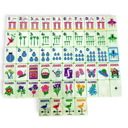 Matcha Pearl Garden Glow Tile Set | Bespoke Mahjong