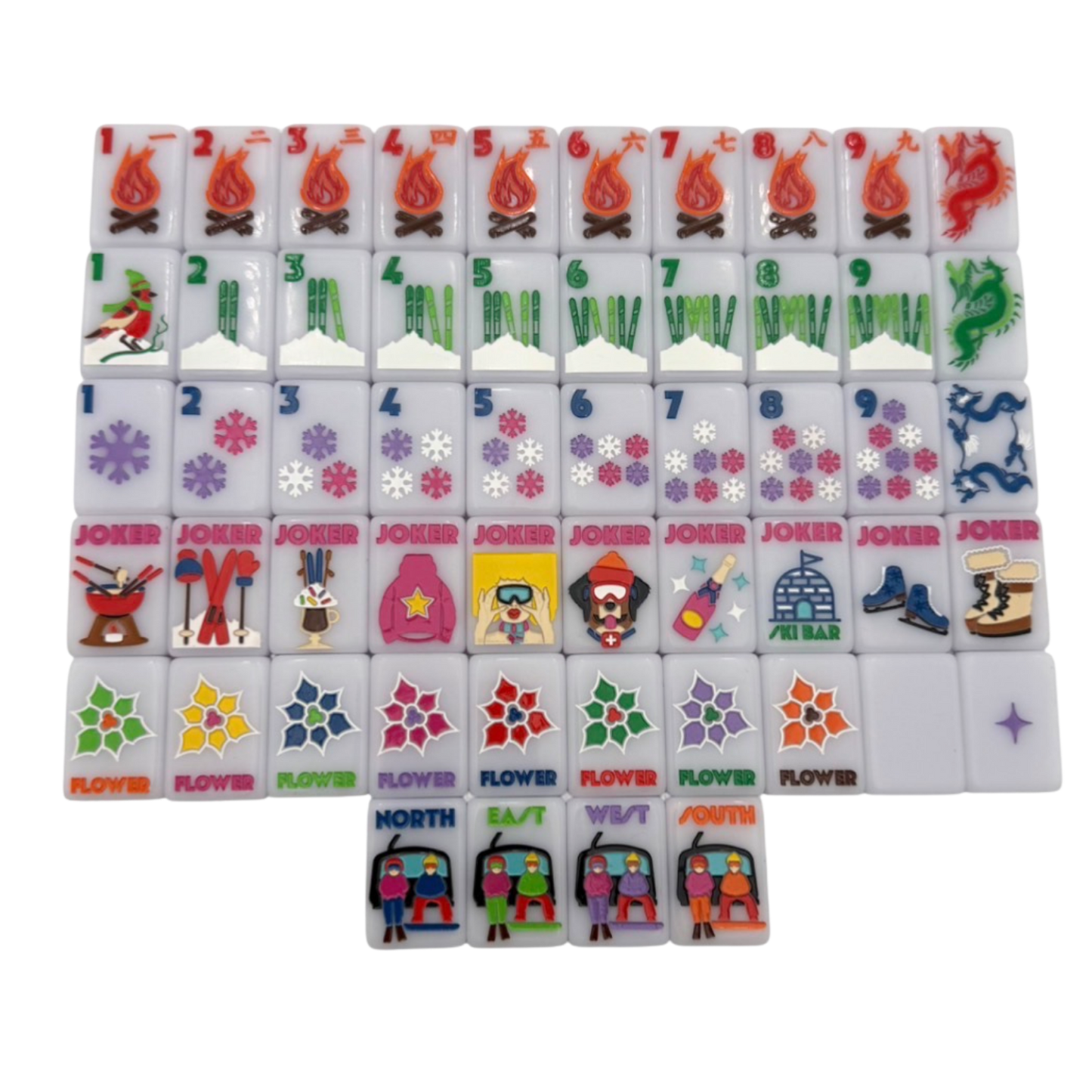 Frosty Lilac The Chalet Tile Set | Bespoke Mahjong