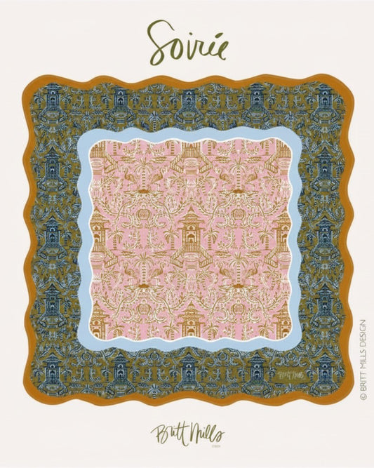 Soiree Mahjong Mat | Britt Mills Design