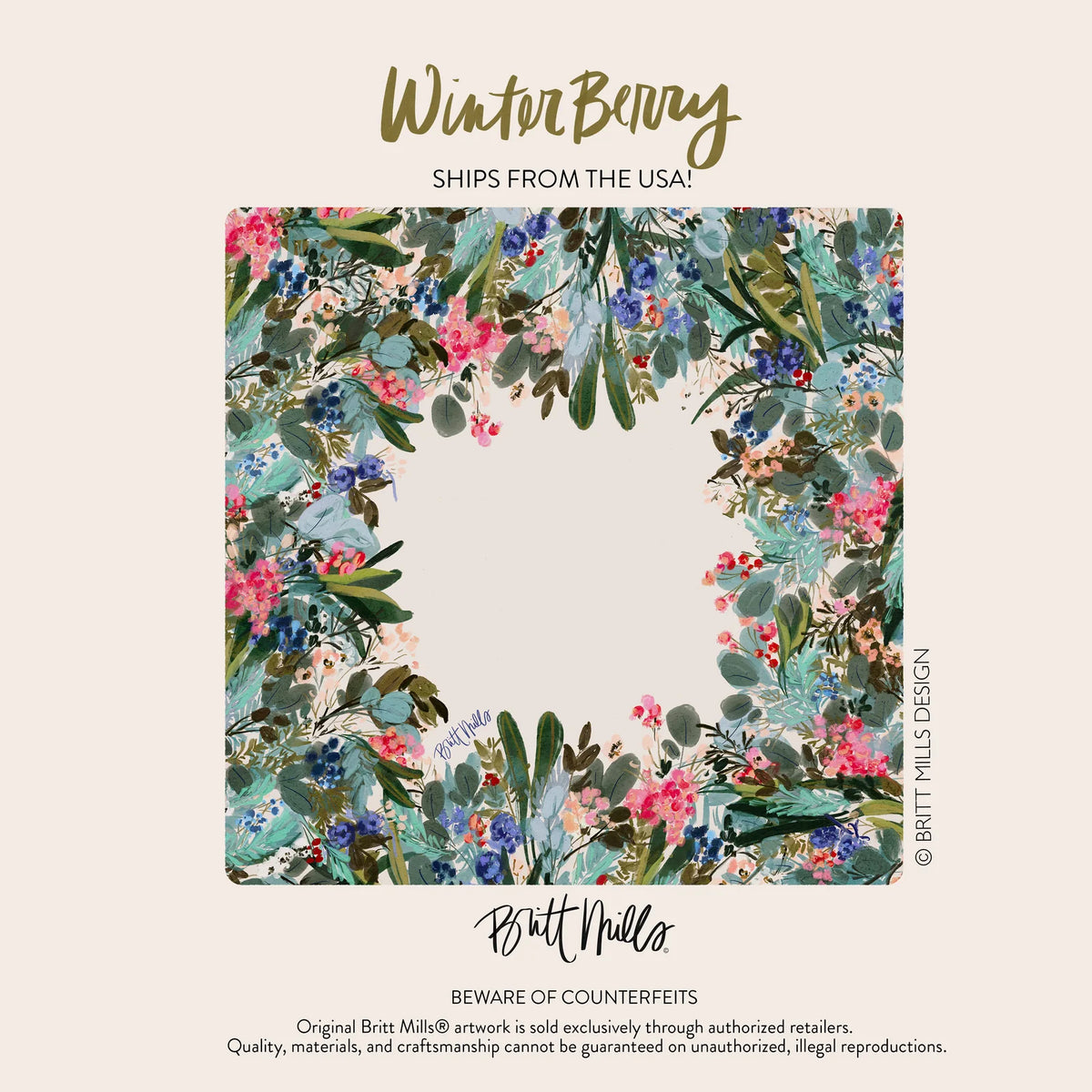 Britt Mills Mahjong Mat | Britt Mills Design