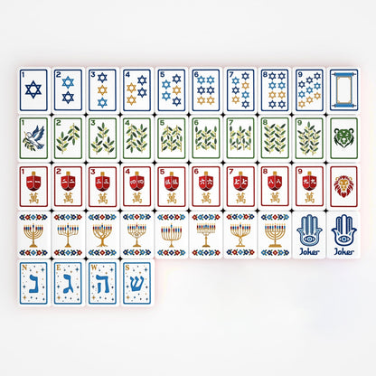 Brilliant Nights Hanukkah Tile Set | Rack It! Mahjong