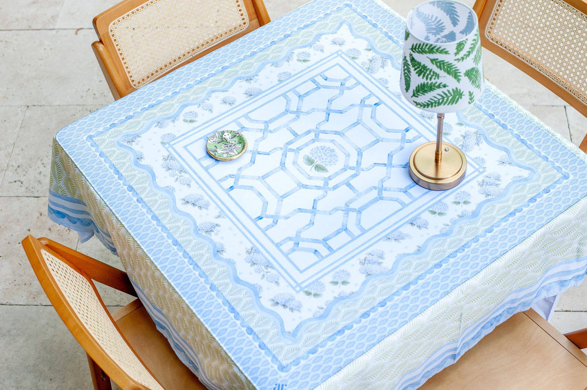 House of Hydrangea Mahjong Mat  | Anders Ruff Design Co.