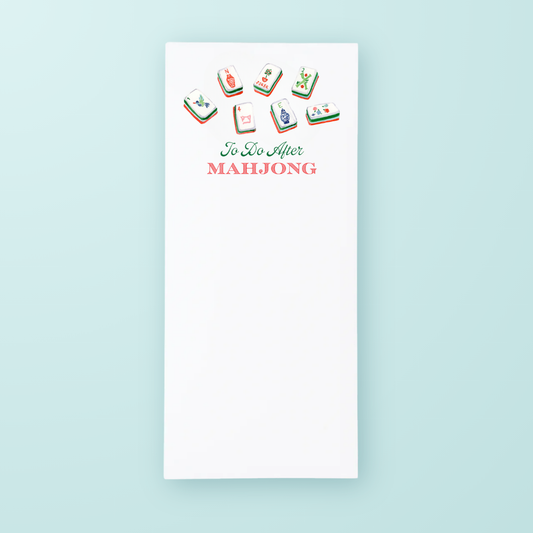 To Do After Mahjong List Pad | Taylor Paladino
