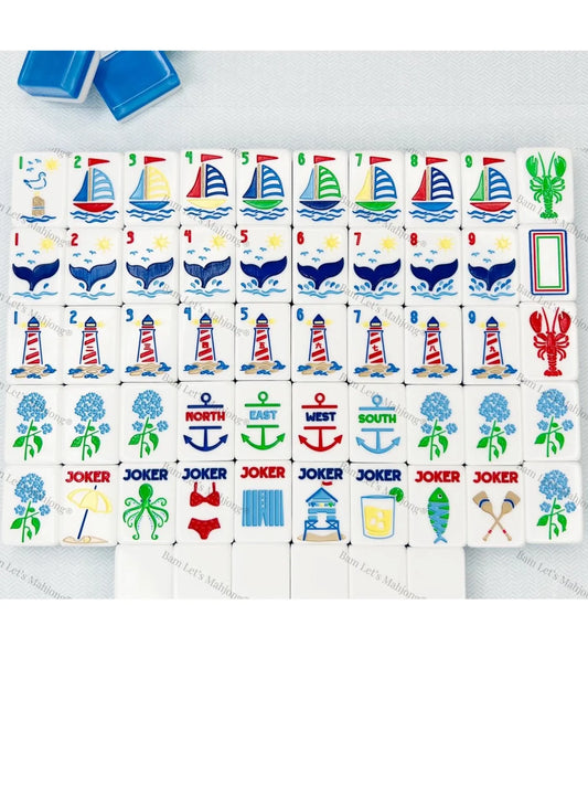 Nantucket Tile Set | Bam! Let's Mahjong