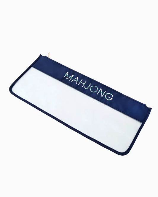 Navy Bamboo Tile Carrying Bag | Oh My Mahjong