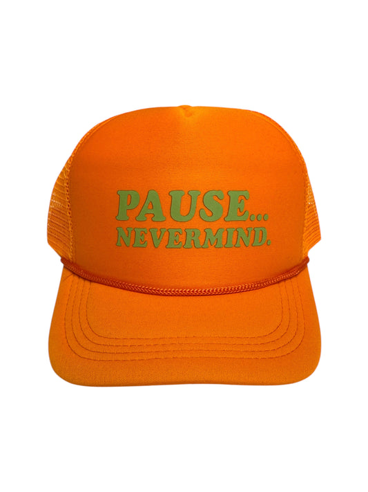 Pause...Nevermind Hat by Peace Love Mahjong