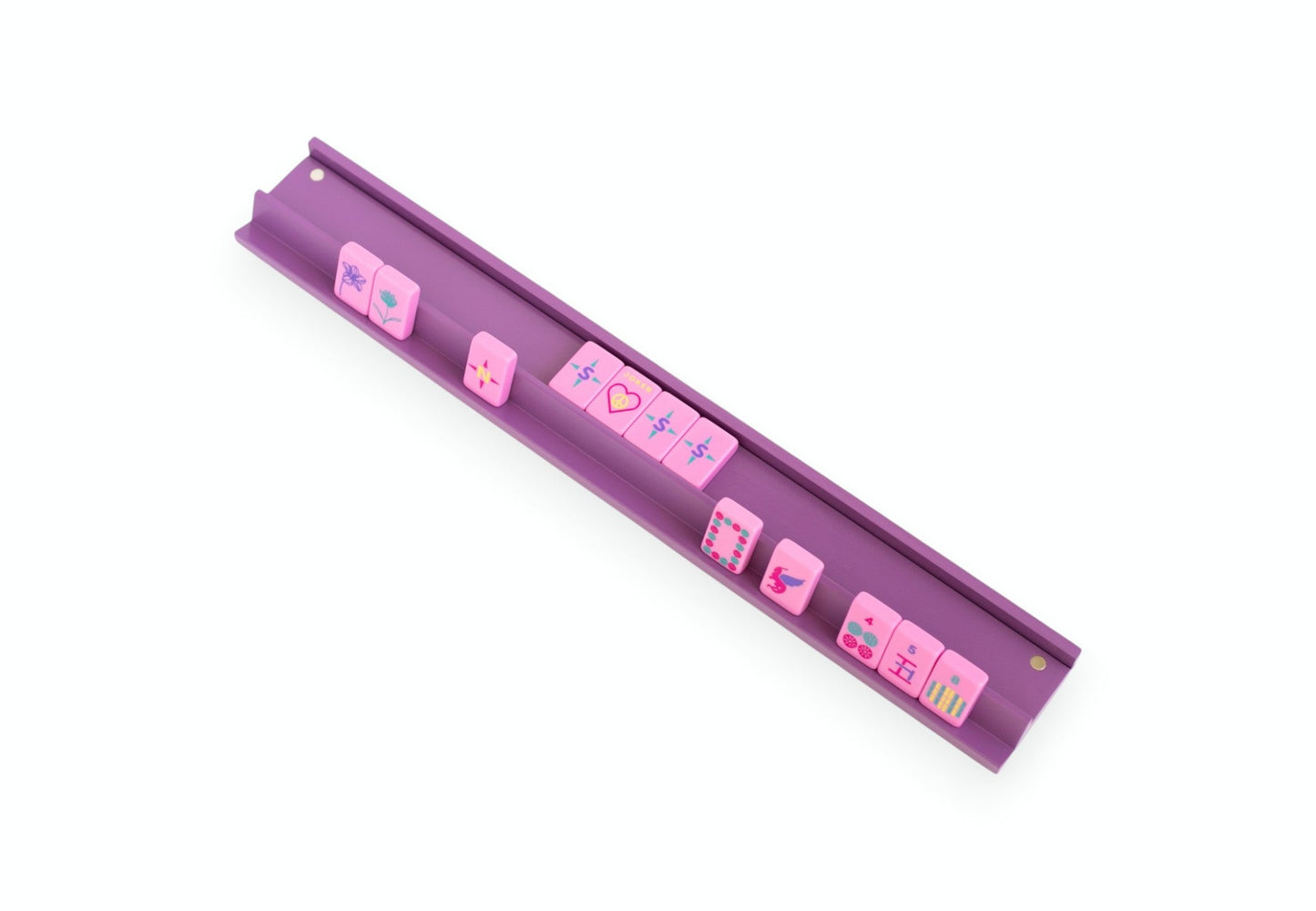 Purple Mahjong Racks and Pushers