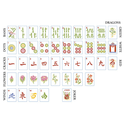 Shanghai Standard Mahjong Tile Set | Rack It! Mahjong