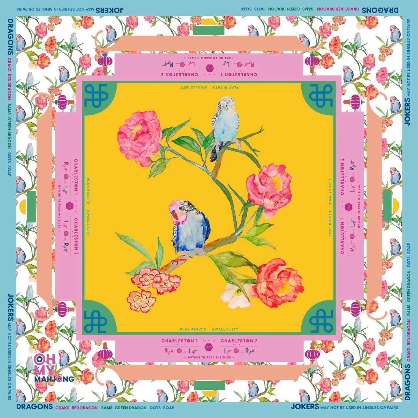 Spring Fling Mahjong Mat | Oh My Mahjong