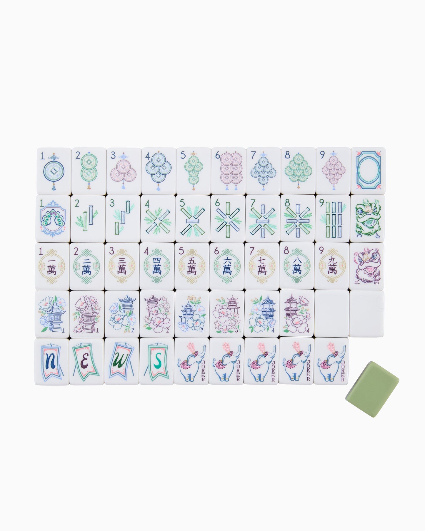 Willow Mahjong Tiles | Oh My Mahjong